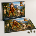 Custom puzzle with full-print illustrated box — Puzzle of You